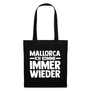 Party Urlaub Mallorca - Stoffbeutel - Schwarz - Vorne