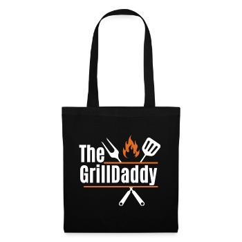 The GrillDaddy - Design Barbecue pour Papa - Sac en tissu - noir - Devant