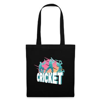 Cricket Cricketer Batsman Sport Vintage - Tote Bag - black - Front