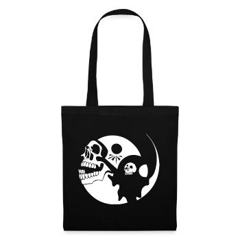 Horror Skull Skull Art Skull Gothic Heavy Metal - Tote Bag - black - Front