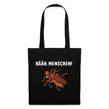 Bääh Menschen - Stoffbeutel - Schwarz - Vorne