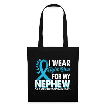Portez du bleu clair pour le Mois de la Conscience - Sac en tissu - noir - Devant