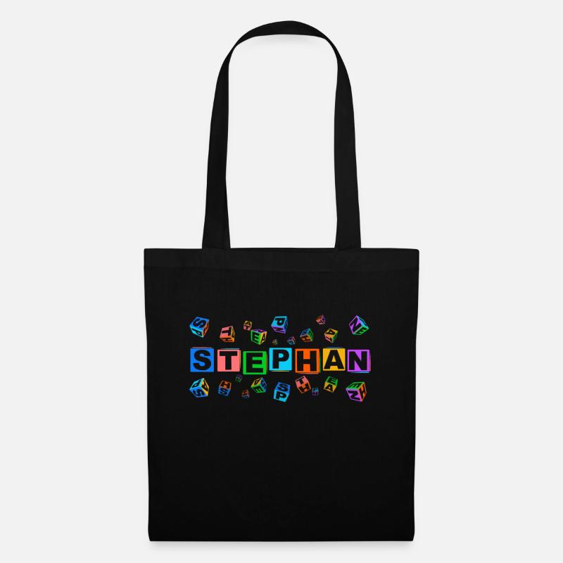 STEPHAN colourful cubes - Stoffbeutel - Schwarz