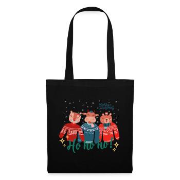Laid de Noël Pull - Joyeux Noël - Sac en tissu - noir - Devant