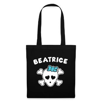 Pirate Beatrice Design pour les filles et les femmes - Sac en tissu - noir - Devant