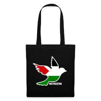 Free palestine - Sac en tissu - noir - Devant