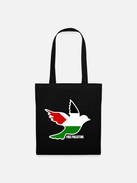 Free palestine - Stoffbeutel - Schwarz