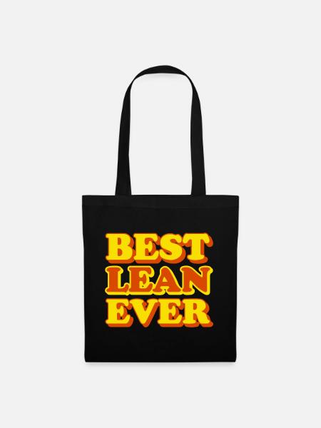 Lean Vorname Lustiges Geschenk - Stoffbeutel - Schwarz