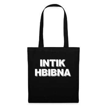 Intik hbibna - ça va bien mon ami - Sac en tissu - noir - Devant