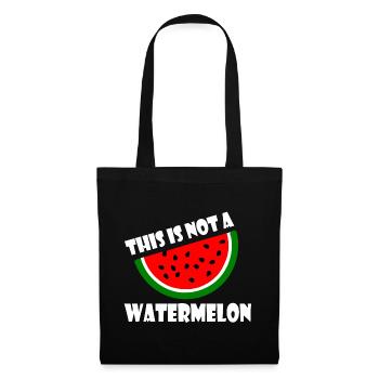THIS IS NOT A WATERMELON - Stoffbeutel - Schwarz - Vorne