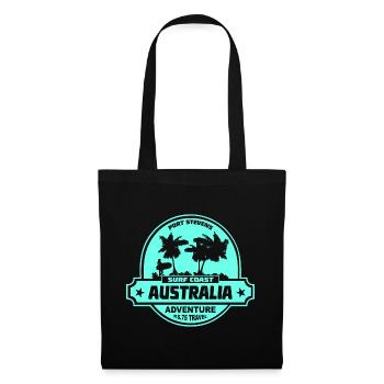 Australie - Surf - Sac en tissu - noir - Devant