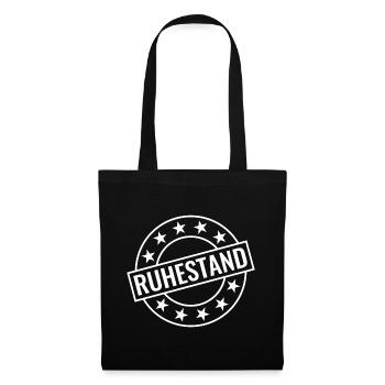 Ruhestand - Stoffbeutel - Schwarz - Vorne