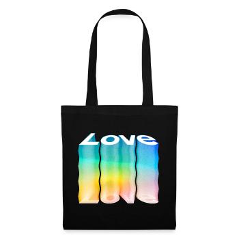 Amour - Sac en tissu - noir - Devant