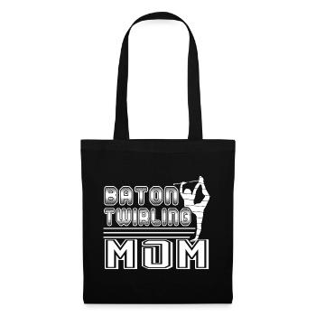Baton Twirling Baton Twirling Mom - Tote Bag - black - Front