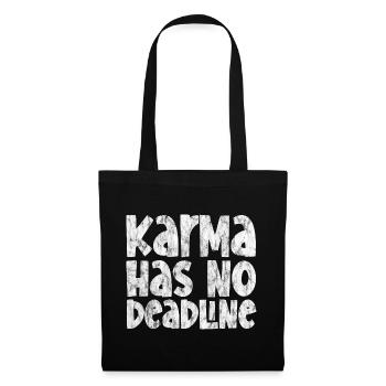 Le karma n’a pas de date limite 3 - Sac en tissu - noir - Devant
