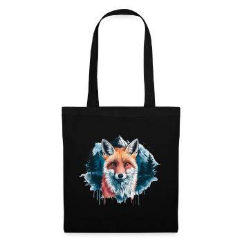 Fox, Watercolor, Forest, Foxes, Nature, Red Fox - Tote Bag - black - Front