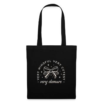 Very demure very mindful very cutesy - Sac en tissu - noir - Devant