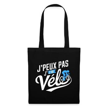 I can't, I have a bike - Tote Bag - black - Front
