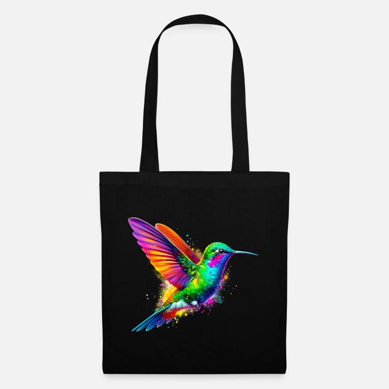 Kolibri - Stoffbeutel - Schwarz