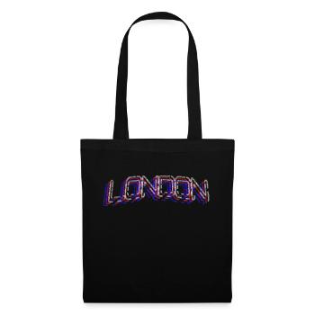 LONDRES TROIS COULEURS - Sac en tissu - noir - Devant