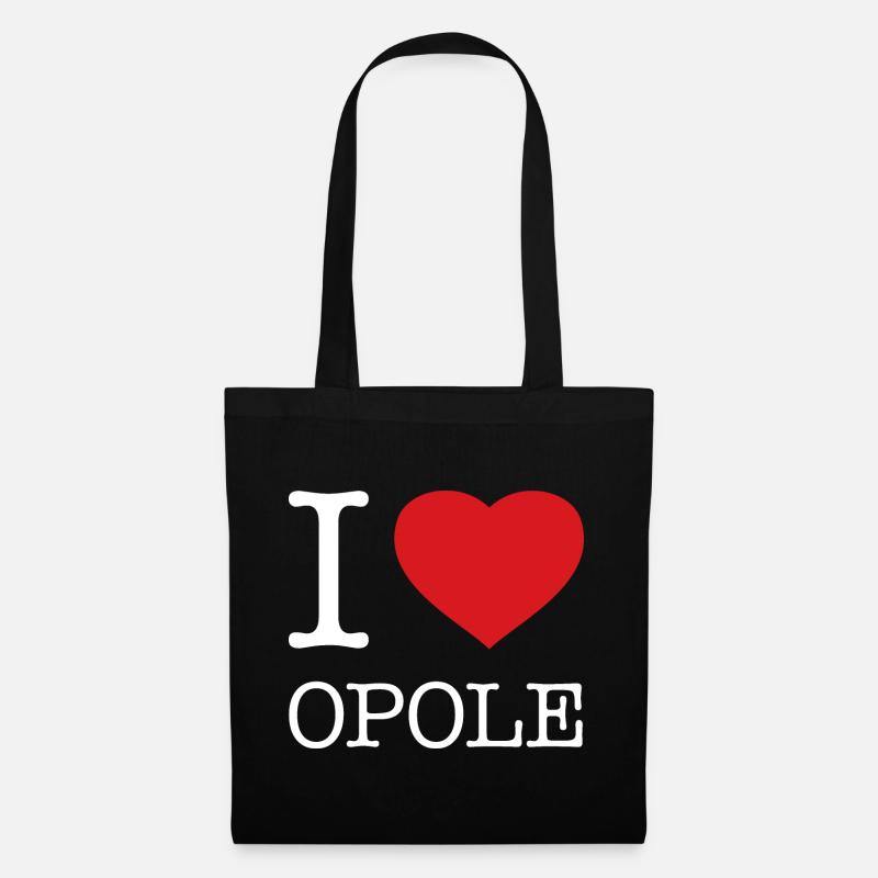 I LOVE OPOLE - Stoffbeutel - Schwarz