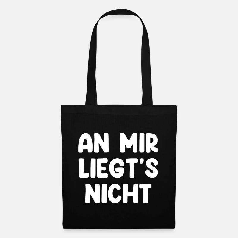 An Mir Liegt's Nicht - Stoffbeutel - Schwarz