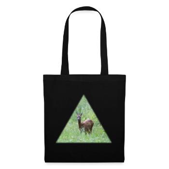 Deer in the tall grass - Tote Bag - black - Front