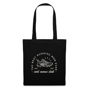 Maman run club coureuse running marathonienne - Sac en tissu - noir - Devant