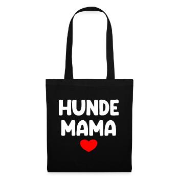 Hunde Mama - Stoffbeutel - Schwarz - Vorne