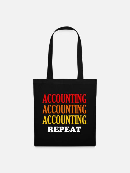 Accounting Repeat - Stoffbeutel - Schwarz