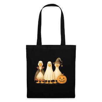 Halloween Geese Costume Design with Pumpkin - Tote Bag - black - Front