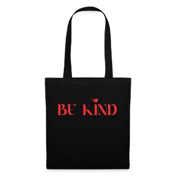 Be Kind – Message Positif sur Produits Inspirants - Sac en tissu - noir - Devant