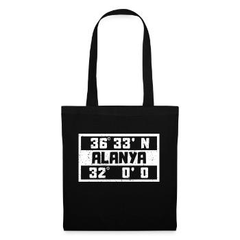Alanya Coordinates Turkey Holiday Idea - Tote Bag - black - Front