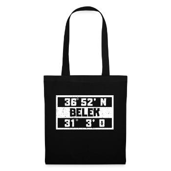 Belek Coordinates Turkey Holiday Idea - Tote Bag - black - Front