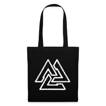 Valknut Viking Knot - Tote Bag - black - Front