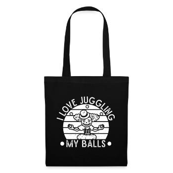 Circus Graphic I Love Juggling Balls Circus Gift - Tote Bag - black - Front