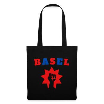 Bâle - Sac en tissu - noir - Devant