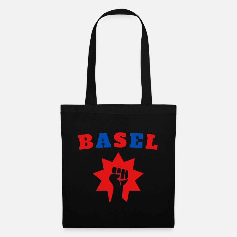 Basel - Stoffbeutel - Schwarz