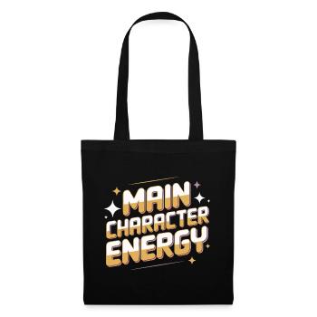 T-shirt graphique Énergie du personnage principal - Sac en tissu - noir - Devant