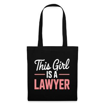 This girl is a lawyer - Tote Bag - black - Front