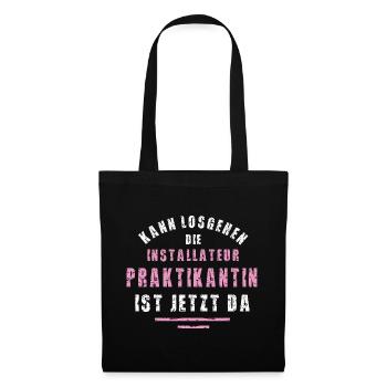 Stage de remerciement pour le stagiaire plombier - Sac en tissu - noir - Devant