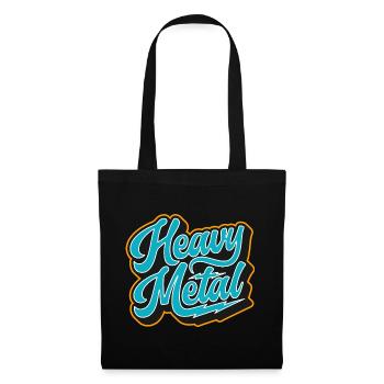 Heavy Metal Retro Script - Tote Bag - black - Front