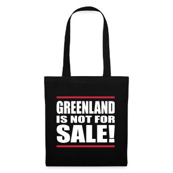 Greenland Is Not For Sale Shirt - Tote Bag - black - Front