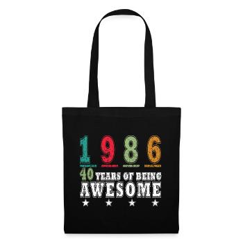 40E ANNIVERSAIRE ÉDITION LIMITÉE 1986 - Sac en tissu - noir - Devant