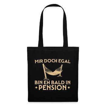 Retirement I don't care - Pension Farewell - Tote Bag - black - Front