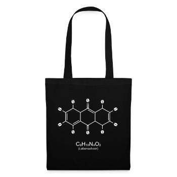 Caffeine Molecule Art Print - Tote Bag - black - Front
