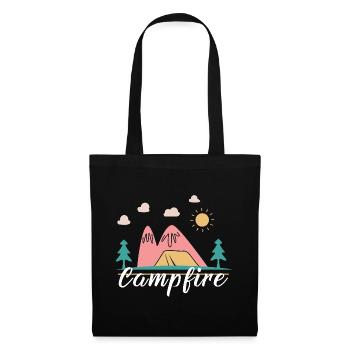 Chemise camping extérieur Campfire Nights - Sac en tissu - noir - Devant