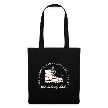 Hiker dad funny hiking father - Tote Bag - black - Front