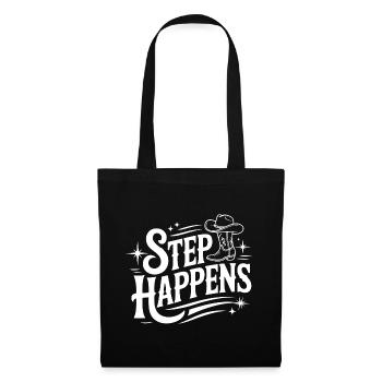 Step Happens Western Line Dance - Stoffbeutel - Schwarz - Vorne