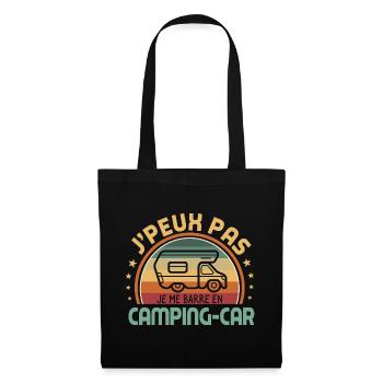 J’peux pas je me barre en camping-car humour - Sac en tissu - noir - Devant